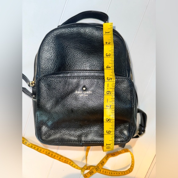 Kate Spade Leila black pebbled leather dome backpack - Picture 3 of 8